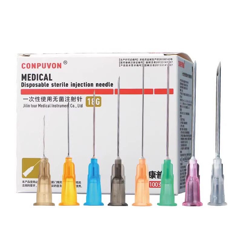 Medical Lab And Science - 100pcs/lot Disposable Long Needle Sterile Hypodermic