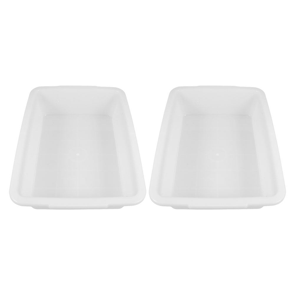 Medical Lab And Science - 2Pcs Plastic Laboratory Tray Rectangular Leakproof