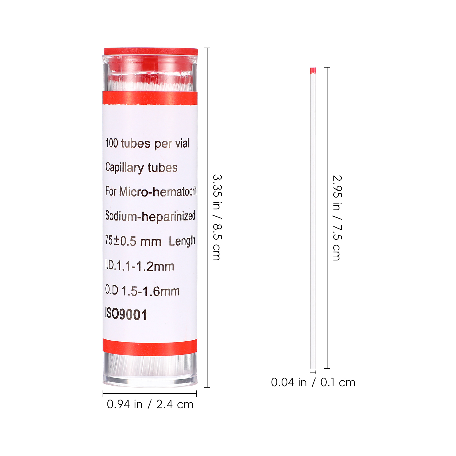 75mm Glass Capillary Tube Hema - огляд і ціна Medical Lab And Science