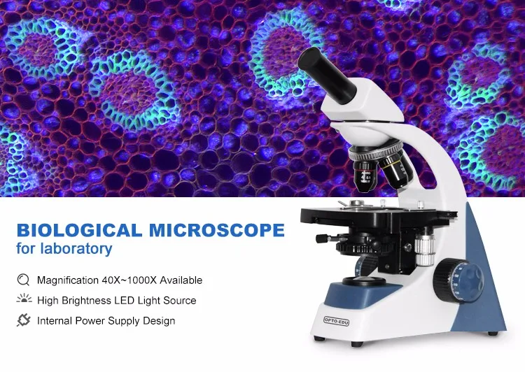 OPTO-EDU A12.1303-B 40x~1000x  - огляд і ціна Medical Lab Microscope